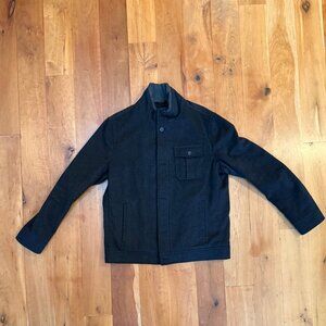 Banana Republic Dark Gray Wool Bomber Jacket LT